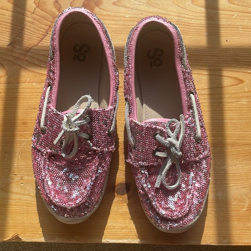 Pink Sequin Boat Shoes - Barbie!